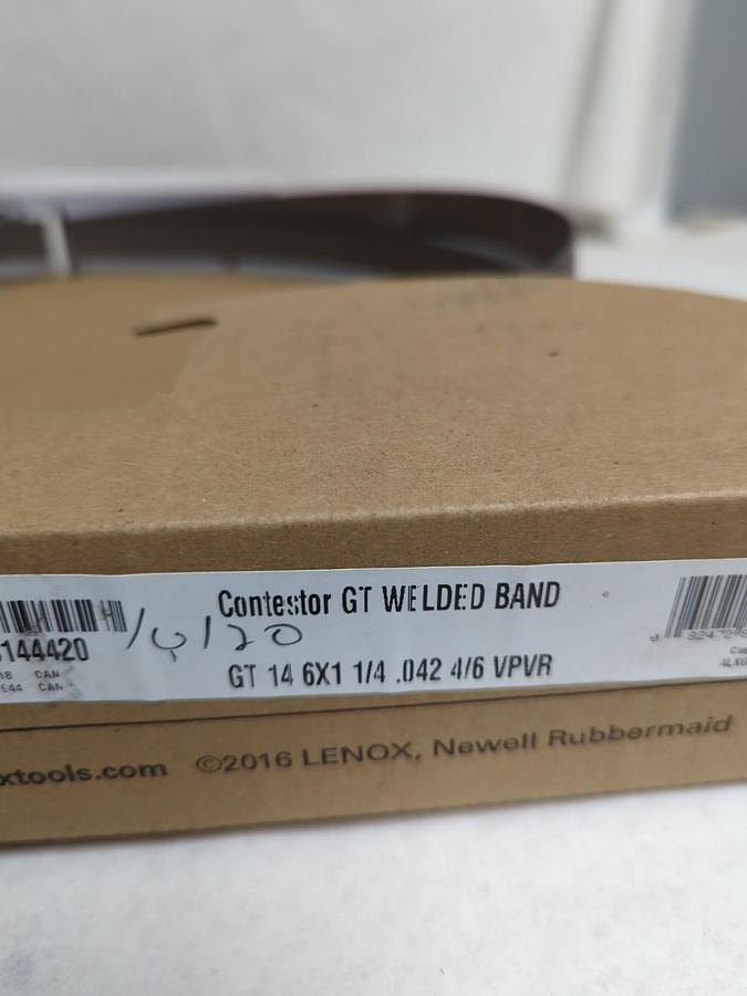 LENOX,CONTESTOR GT,WELDED BAND GT 14' 6"X1-1/4" .042 4/6VPVR NOS