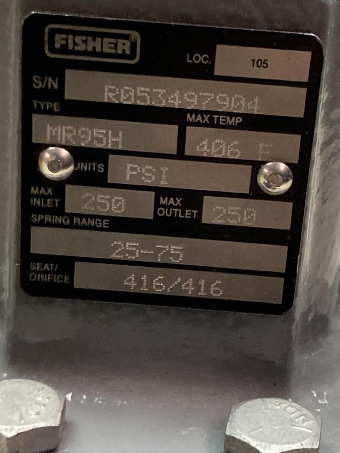 Fisher,M95H-3063-2513368,Pressure Regulator Spring Range 25-75 250 PSI