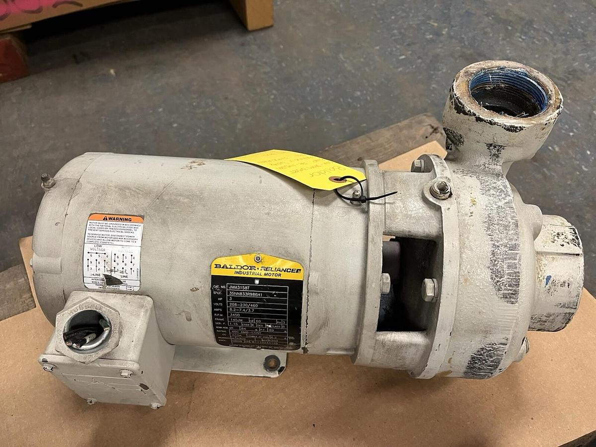 Used SCOT,18,CENTRIFUGAL PUMP 2.5"X2" 3HP 3450RPM 3PH