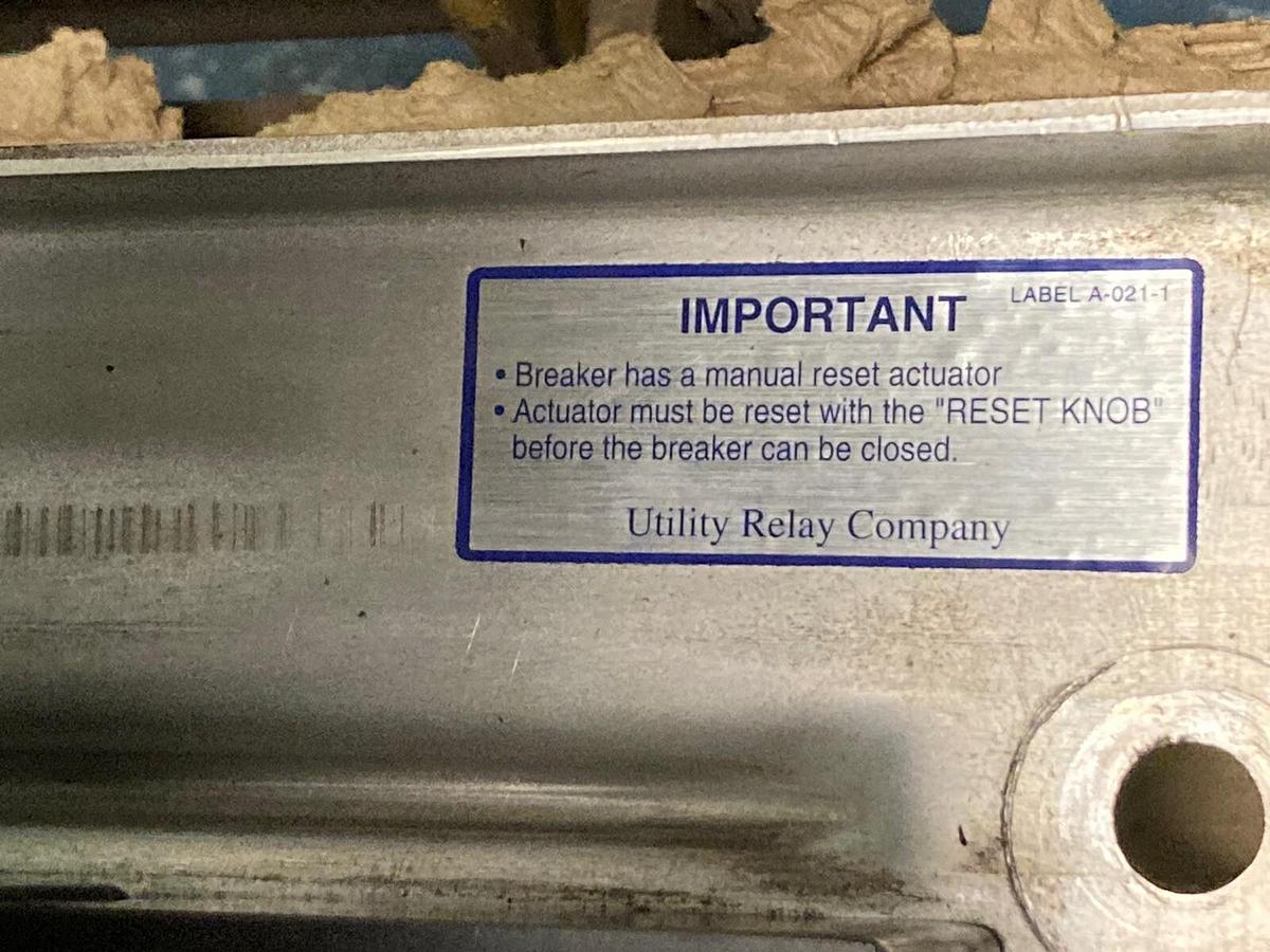 Used General Electric,AK-1-25,3-Pole Air Circuit Breaker 600A 600V