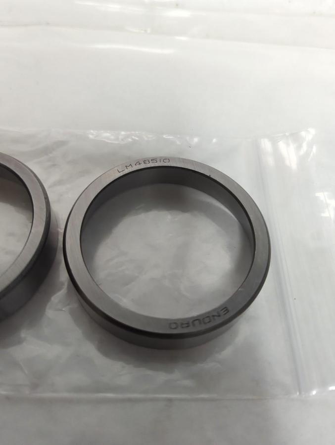 Used ENDURO,LM48510,ROLLER BEARING CUP LOT OF 2 PRE-OWNED