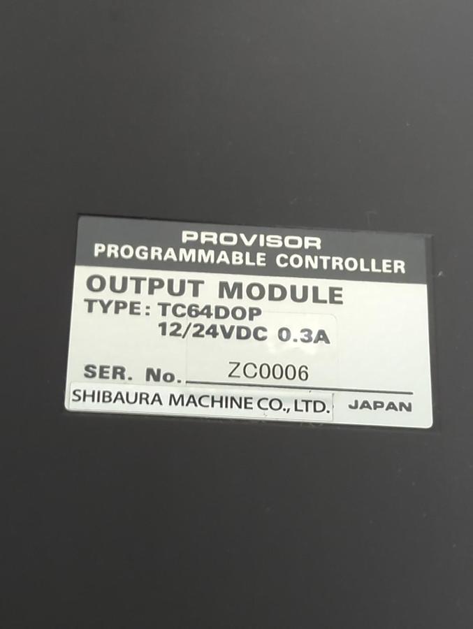 Used TOSHIBA,TC64DOP,OUTPUT MODULE 12/24VDC 0.3A PRE-OWNED