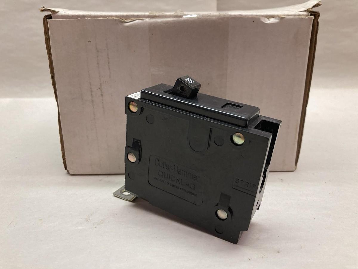 Cutler-Hammer,QBHW1020,Quicklag Single Pole Bolt-On Circuit Breaker 20A