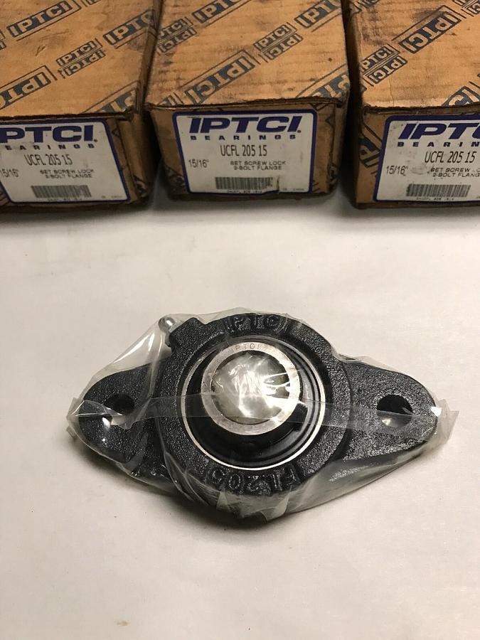 IPTCI,UCFL205 15,15/16 IN 2 Bolt Flange Bearing lot of 3