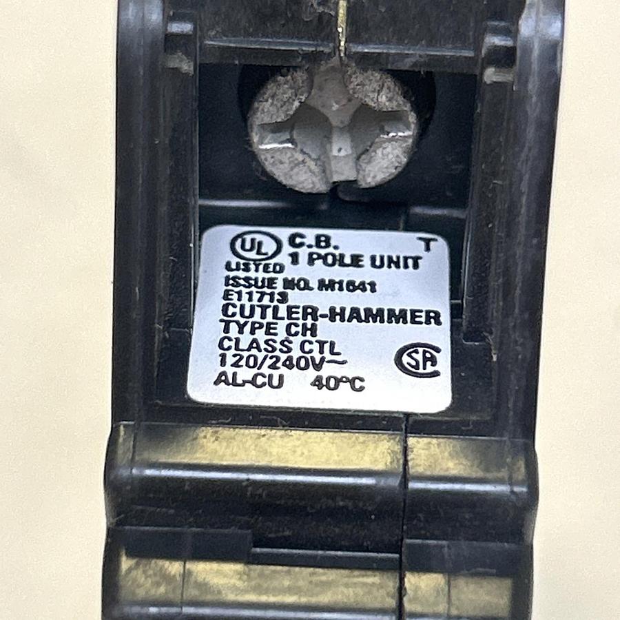 Used EATON,CH130,CIRCUIT BREAKER 30A 120/240V 1P LOT OF 3
