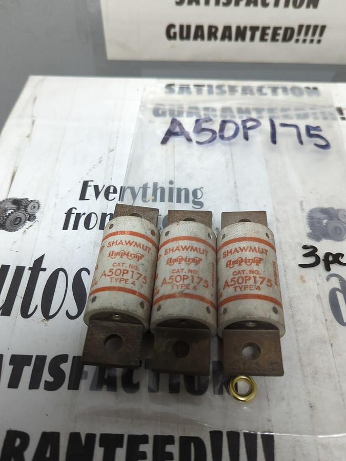 SHAWMUT,A50P175,AMP-TRAP FUSES LOT OF 3 NOS