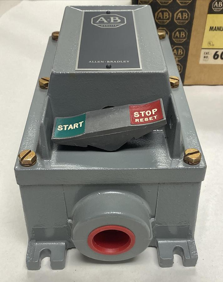 Used ALLEN BRADLEY,609U-AEB,SER G MANUAL STARTER SIZE 0 460-480V NEW