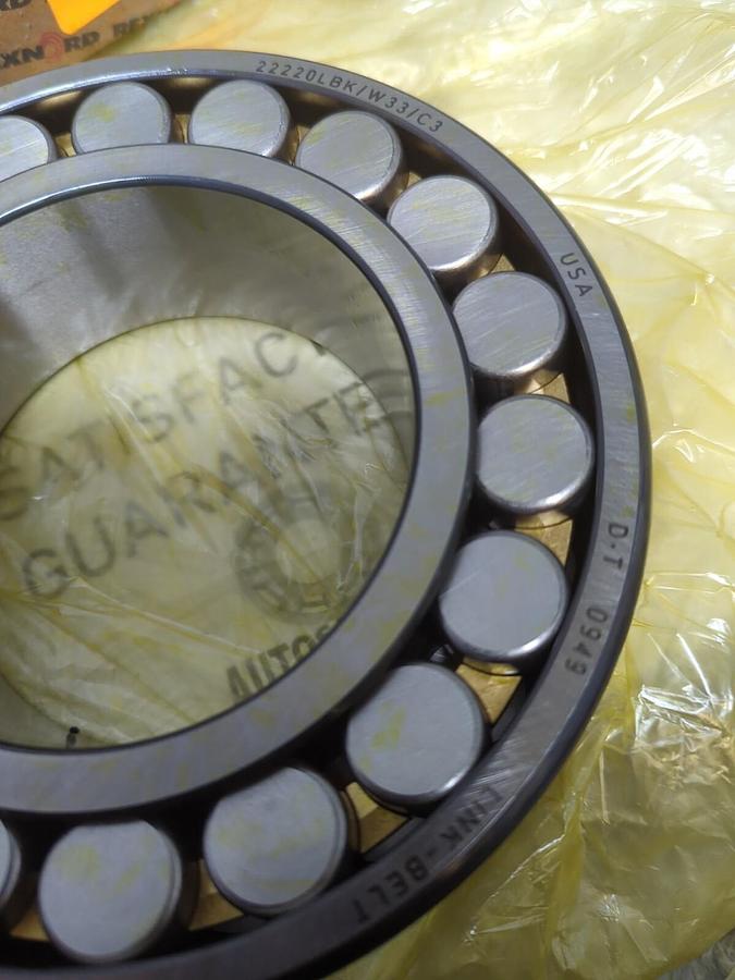 REXNORD LINK BELT,22220LBKC3,SPHERICAL ROLLER BEARING 100 MM BORE NOS