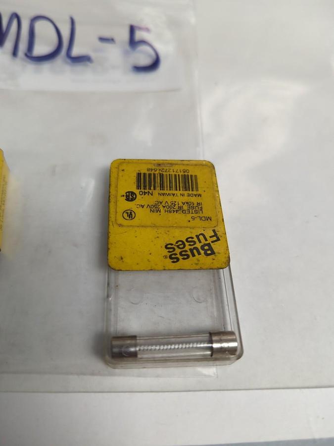 COOPER BUSSMANN,MDL-5,5 AMP FUSE LOT OF 4 NOS