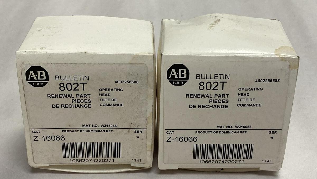 Allen Bradley,Z-16066,Operating Head Lot Of 2 NOS