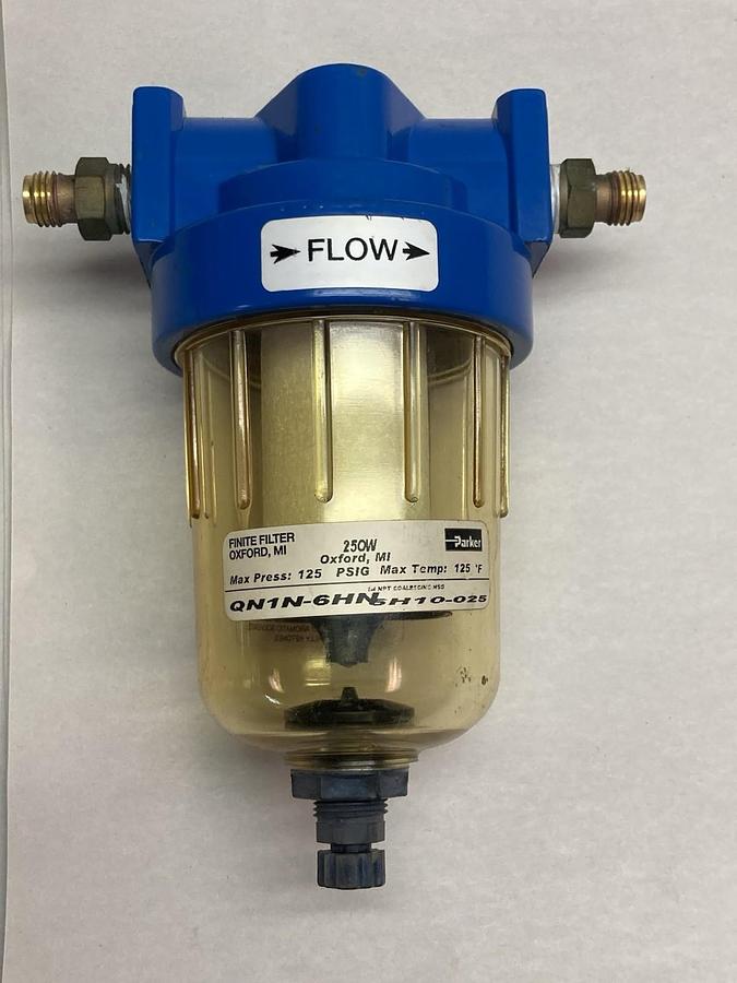 Parker,QN1N-6HN,Coalescing Filter 125 PSIG 125 Degrees Max Temp