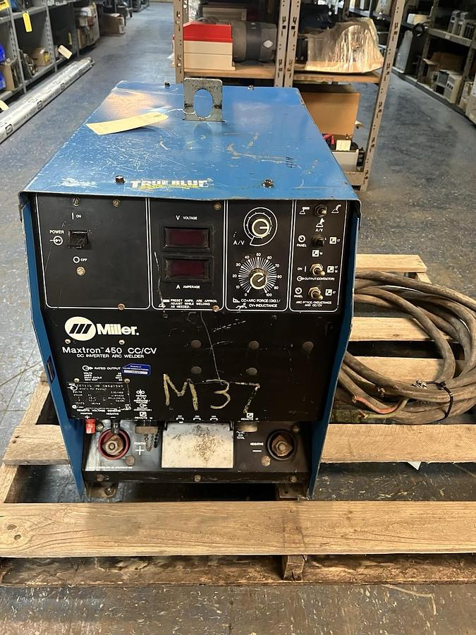 Used MILLER,MAXTRON 450 CC-CV,WELDER WELD POWER SUPPLY SOURCE