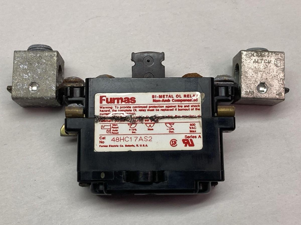 Used Furnas,48HC17AS2,Bi-metel OL Relay 600Vac