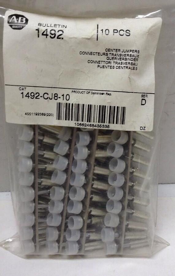 Allen Bradley,1492-CJ8-10,Center Jumpers  Series D Pack of 10