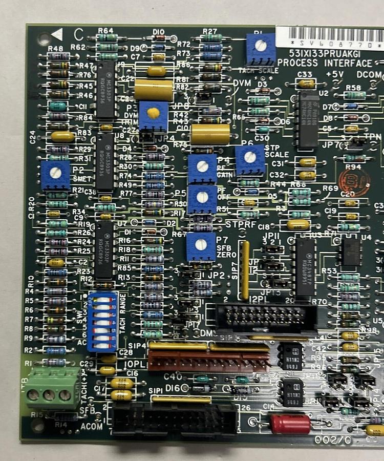 GENERAL ELECTRIC,531X133PRUAKG1,PROCESS INTERFACE PC BOARD NOS