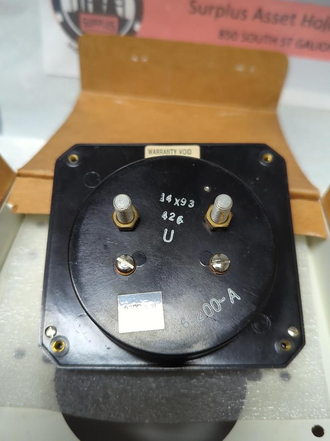 TRIPLETT,65200-AR,PANEL METER 0-200 D.C AMPERES NOS