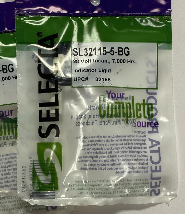 SELECTA,SL32115-5-BG,INDICATOR LIGHT LOT OF 10 NEW