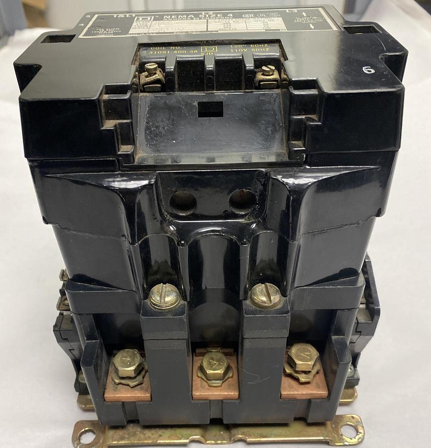 Used Square D,8736SF0-1,Size 4 Reversing Starter 135A 600V