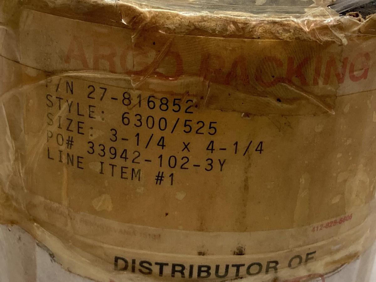 Used Argo Packing,27-816852,Packing Rings 3-1/4"x4-1/4"