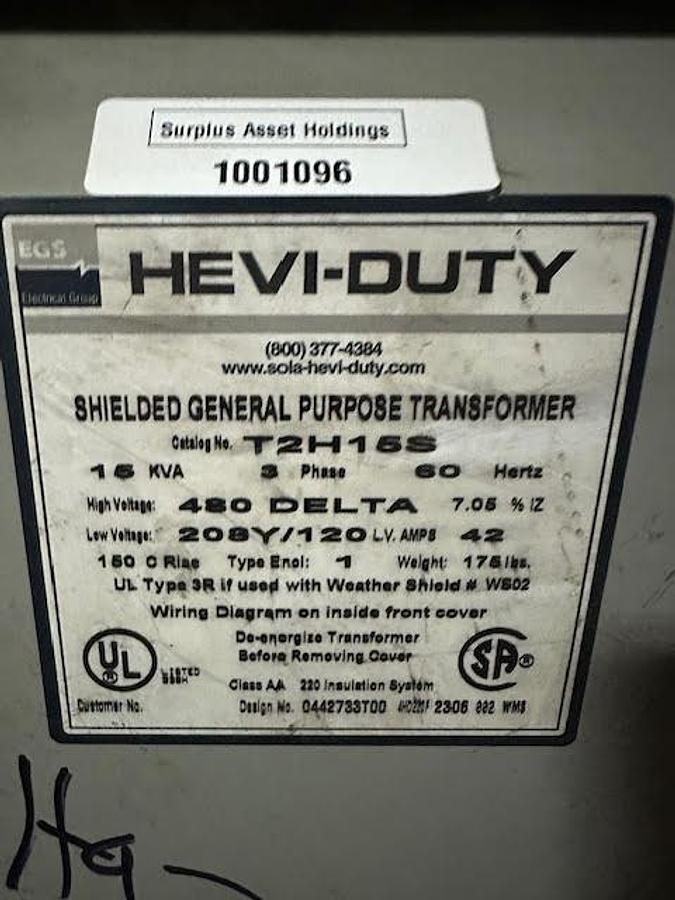 Used Hevi-Duty 15