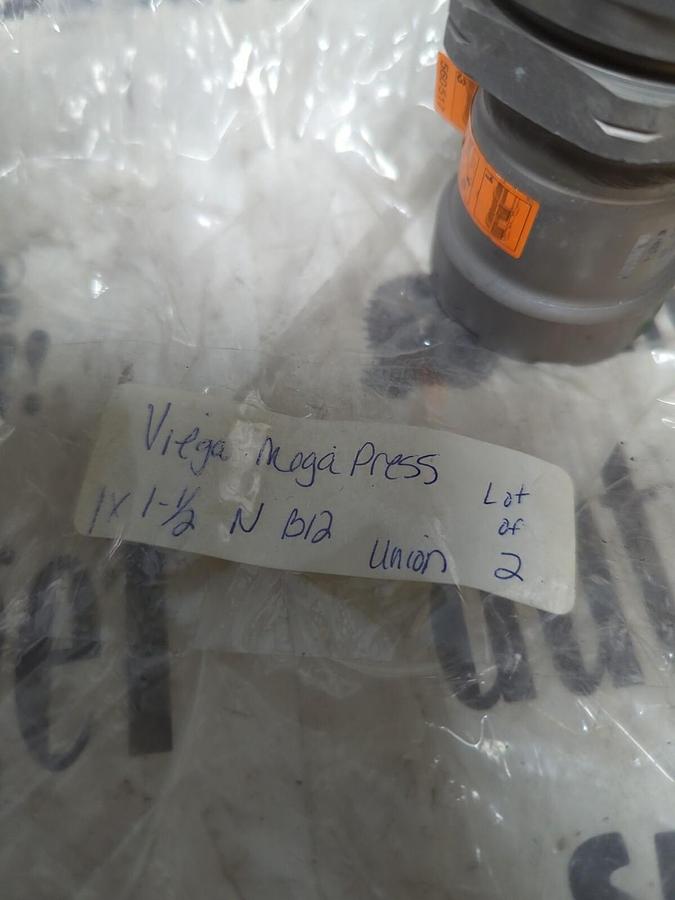 VIEGA MEGAPRESS,N B12,1 IN X1-1/2 IN UNION WITH EPDM LOT OF 2 NOS