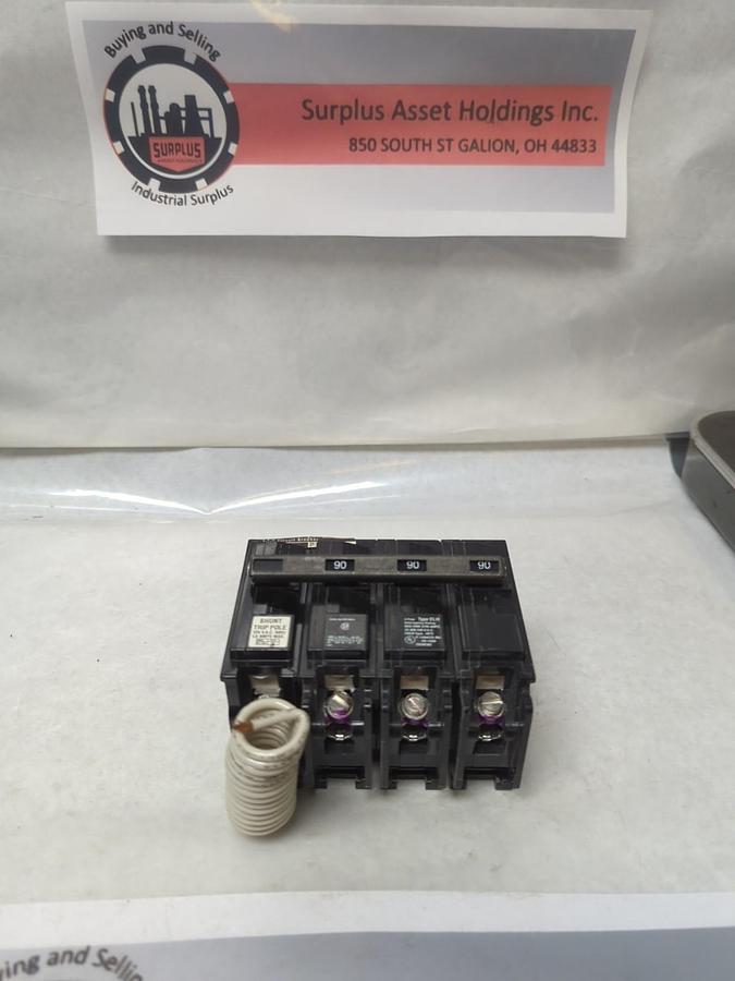 Used I.T.E. SIEMENS,BLH390,CIRCUIT BREAKER 90 AMP 3-POLE WITH SHUNT TRIP  PRE-OWNED