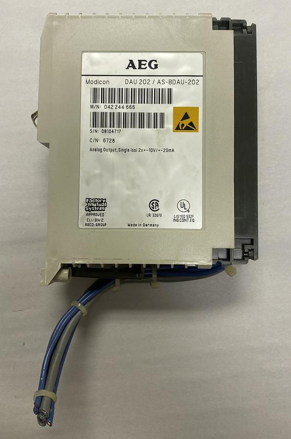 Used MODICON,AS-BDAU-202,OUTPUT MODULE