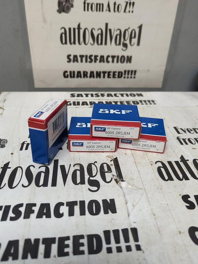 SKF,6005 2RSJEM,DEEP GROOVE BALL BEARING LOT OF 4 NOS