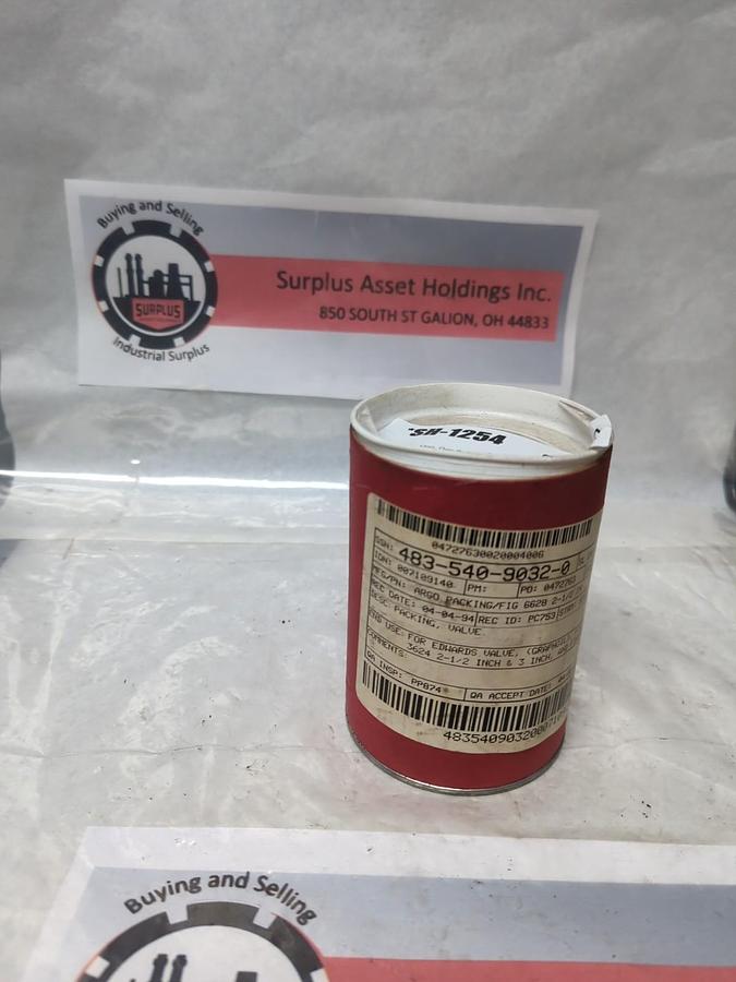 ARGO PACKING,6628,PACKING FOR EDWARDS VALVE FIGURE 3624 2-1/2-3 INCH NOS
