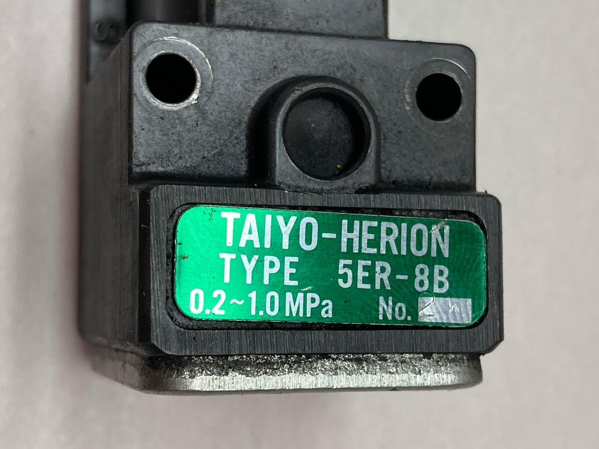 Used Taiyo-Herion,5ER-8B,Pilot Operated Servo Valve 0.2~1.0MPa