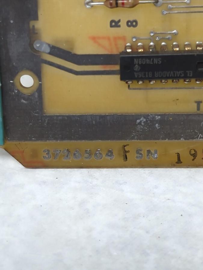 Used BENDIX,3726564,S5 CONTROL PANEL INTERFACE CIRCUIT BOARD PRE-OWNED