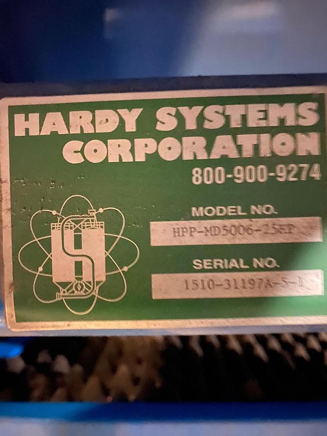 Used APEX Hardy,HPP-MD5006-25HP, Sound Reducing Enclosure 5003-21L2 Tuthill Blower