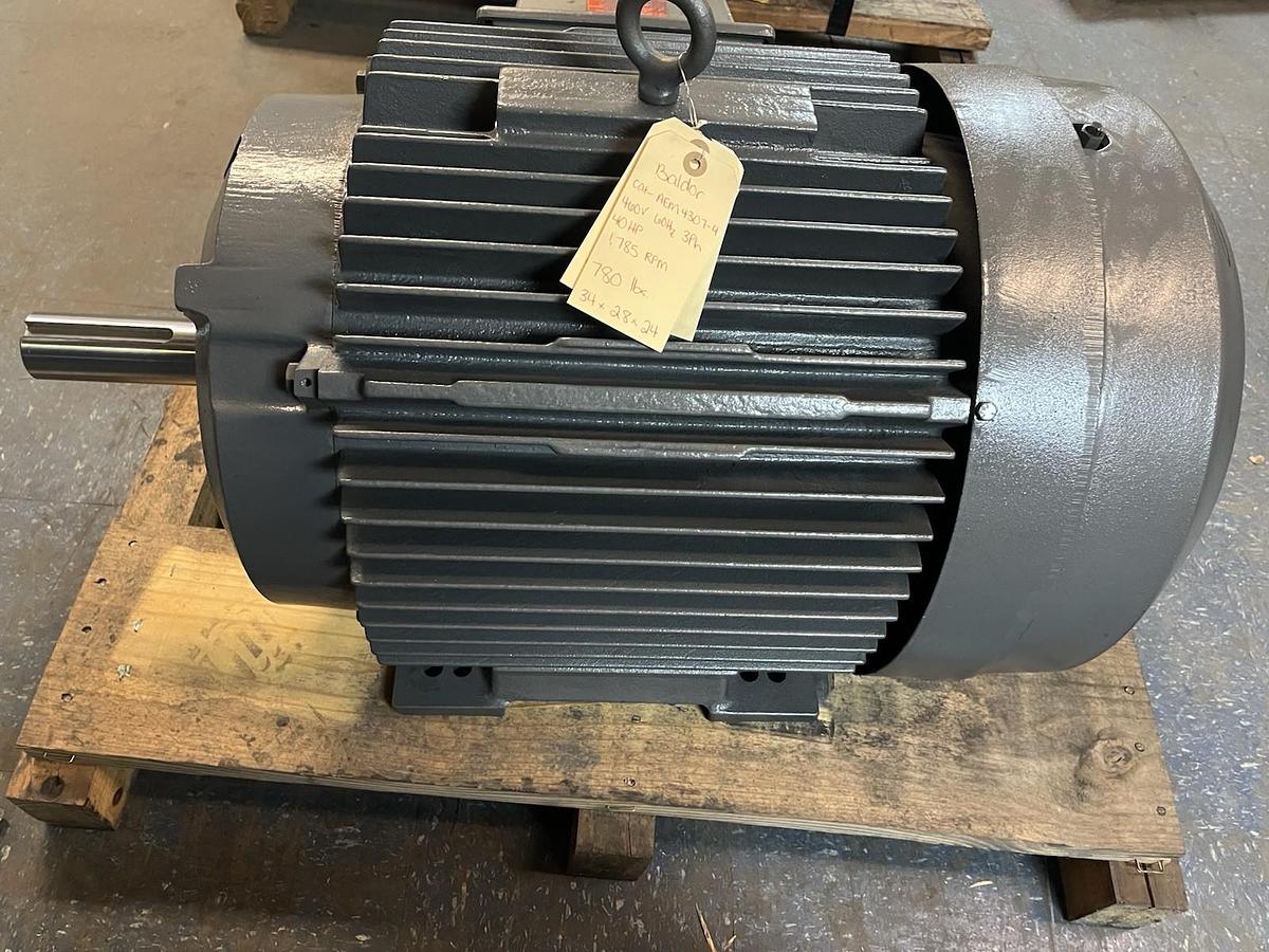 Used BALDOR,AEM4307-4,AI AUTOMOTIVE INDUSTRY MOTOR 40HP 1785RPM 364U 3PH