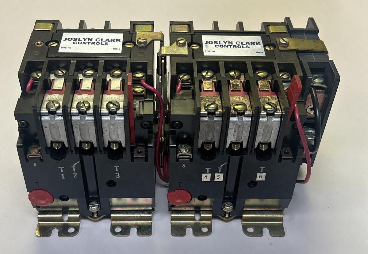 Used JOSLYN CLARK,T30U030,REVERSING STARTER SIZE 0 18A 600V