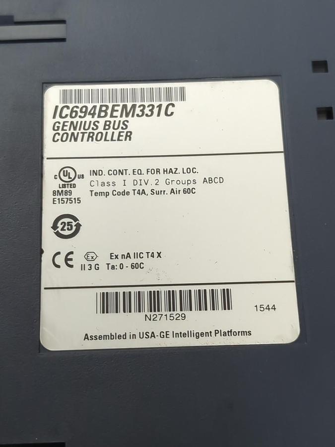 Used GE FANUC,IC694BEM331C,GENIUS BUS CONTROLLER PRE-OWNED