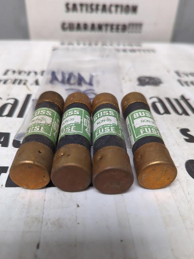 COOPER BUSSMANN,NON-35,ONE-TIME FUSES LOT OF 4 NOS