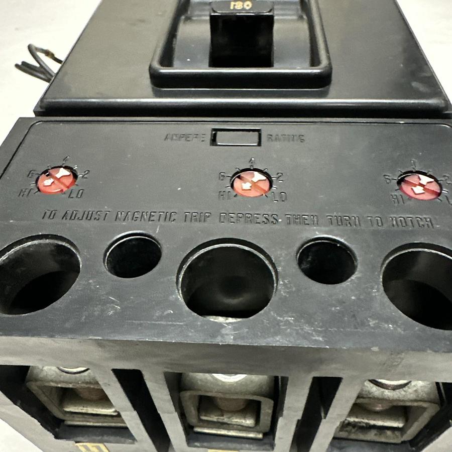 Used Westinghouse,3760200G09,180 Amp 3 Pole Molded Circuit Breaker