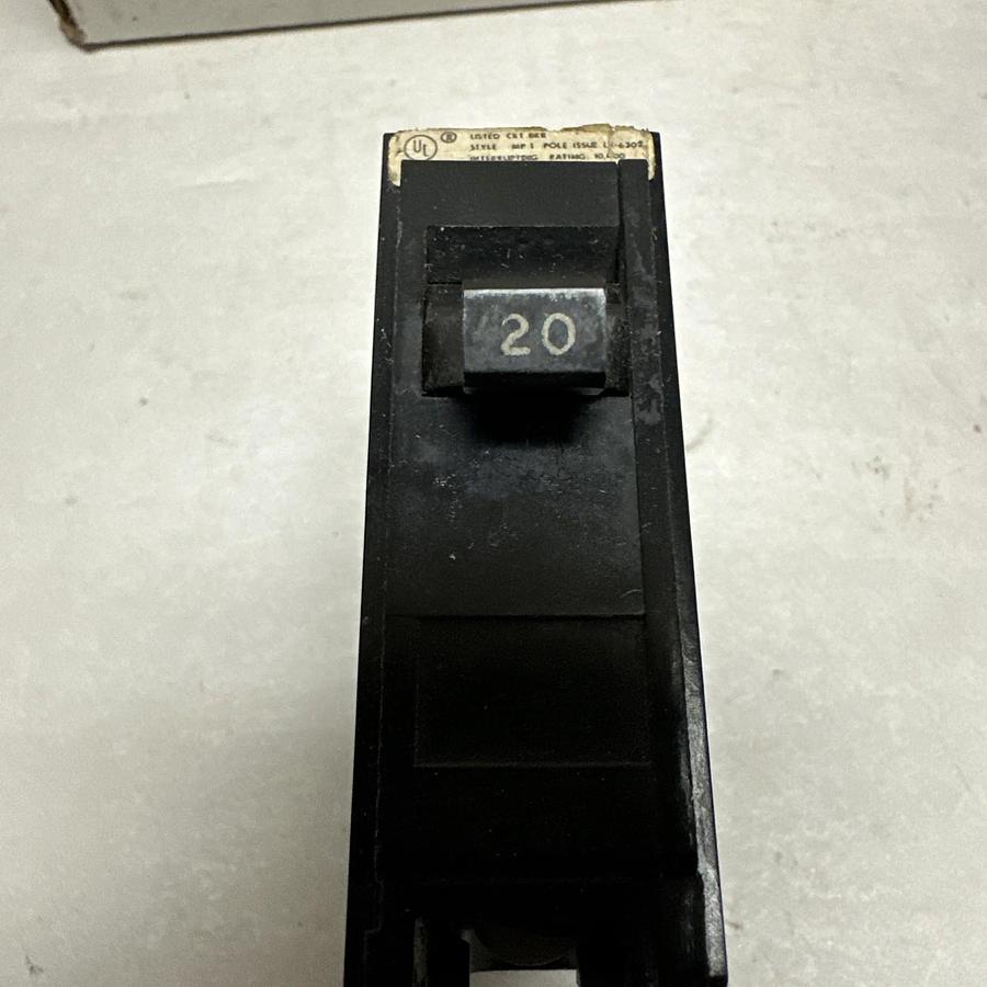 Used Murray,MP120,20 Amp 1 Pole Circuit Breaker Lot of 3