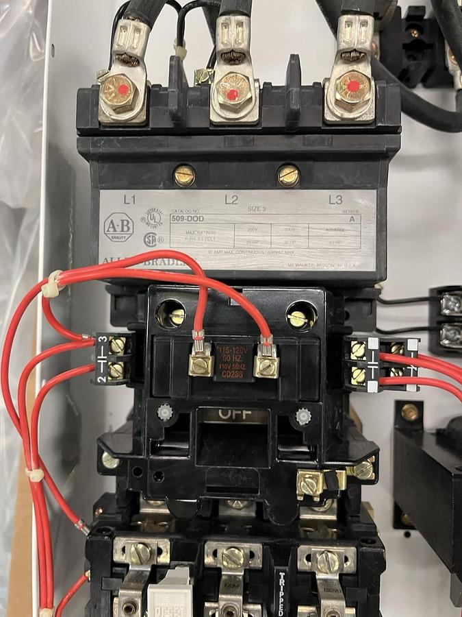 Used ALLEN BRADLEY,2112B,2100 SERIES SIZE 3 32" FUSED MCC BUCKET