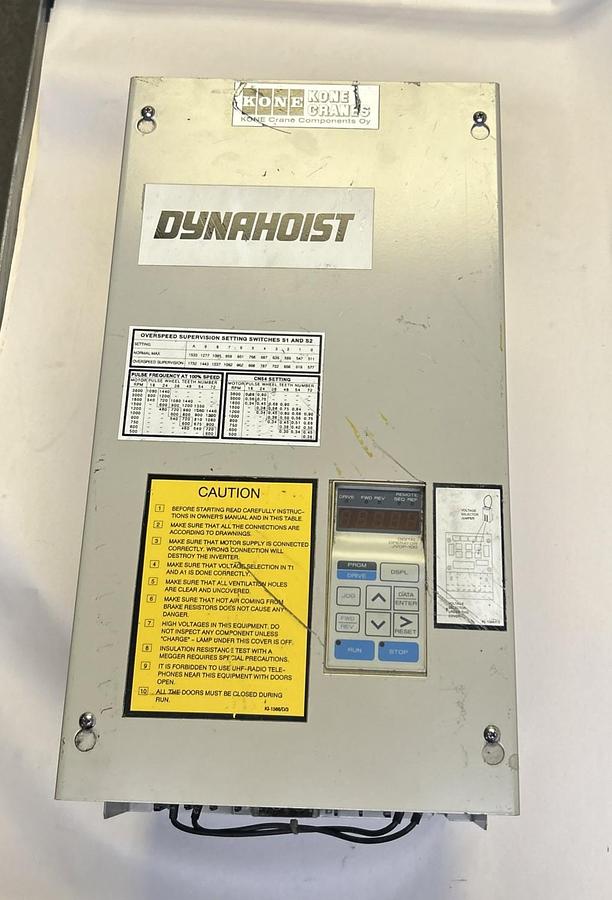 Used KONECRANES ,JVOP-100,DYNAHOIST VFD DRIVE
