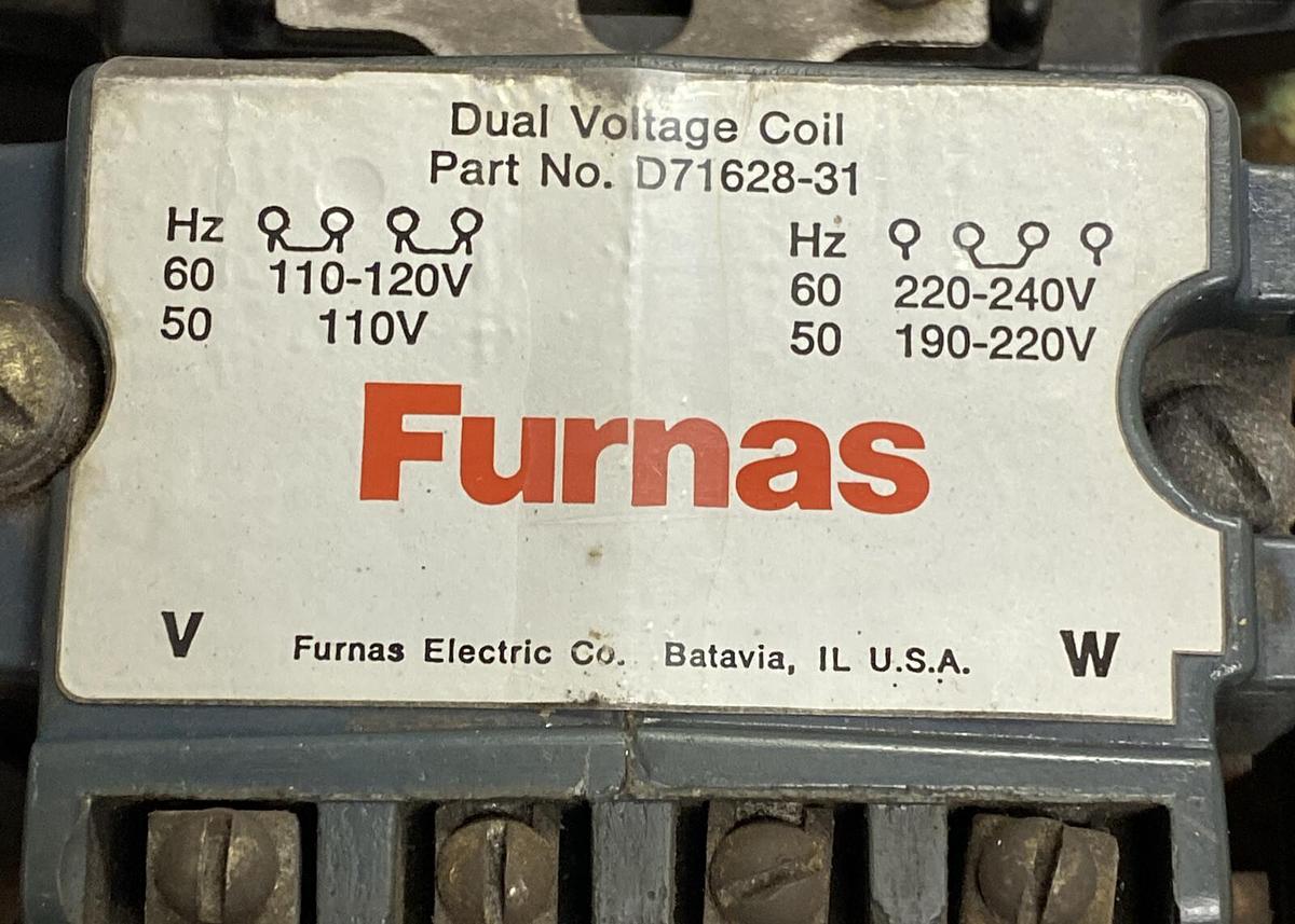 Used Furnas,14JB32AA71,Magnetic Starter Size 4 135A 600V