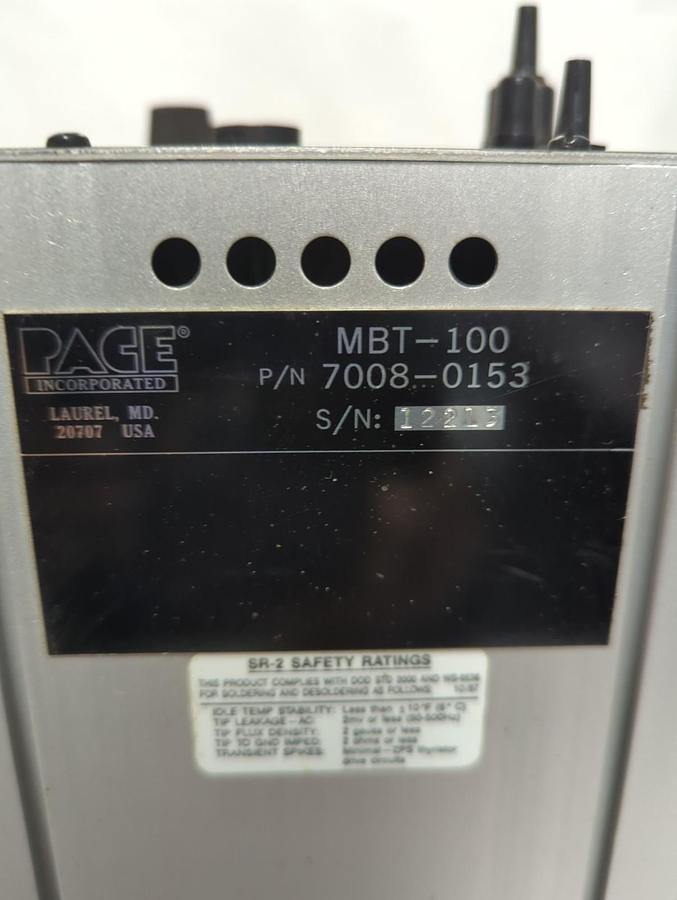Used PACE,7008-0153,MBT-100 DESOLDERING STATION POWER UNIT PRE-OWNED
