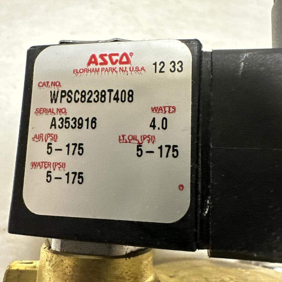 Asco,WPSC8238T408,Solenoid Valve
