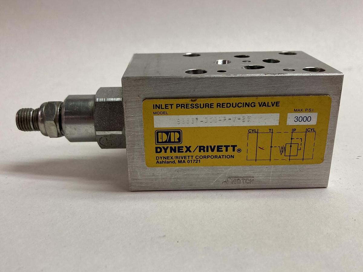Dynex/Rivett,S8837-D03-P-V-20,Hydraulic Inlet Pressure Reducing Valve 3000PSI
