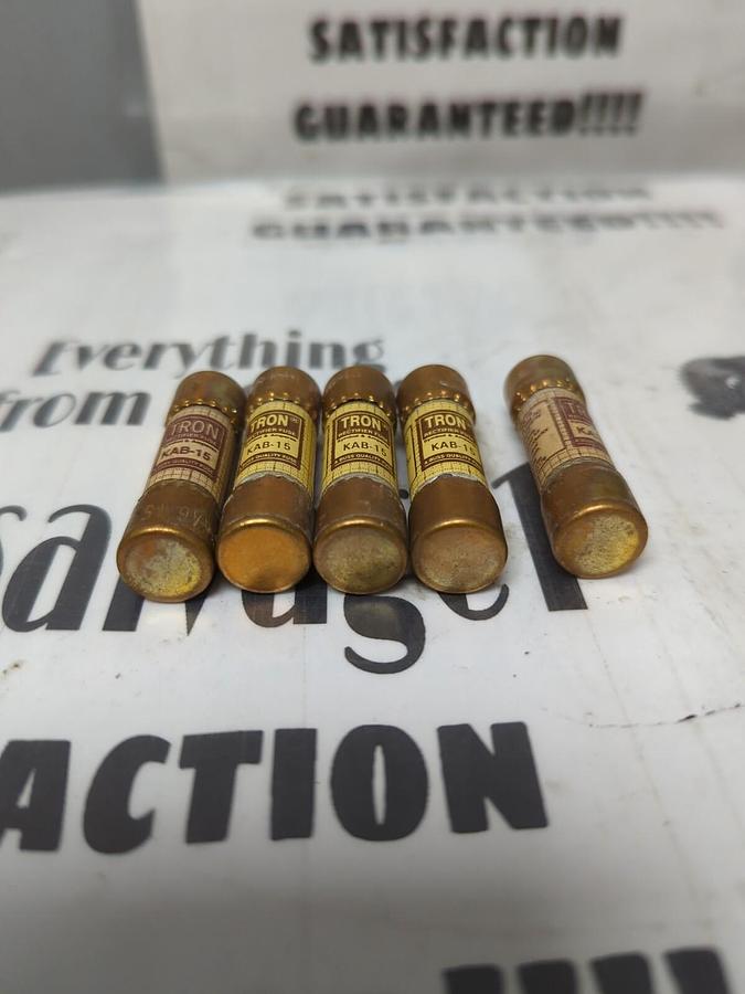 COOPER BUSSMANN,KAB-15,RECTIFIER 15 AMP FUSES LOT OF 5 NOS