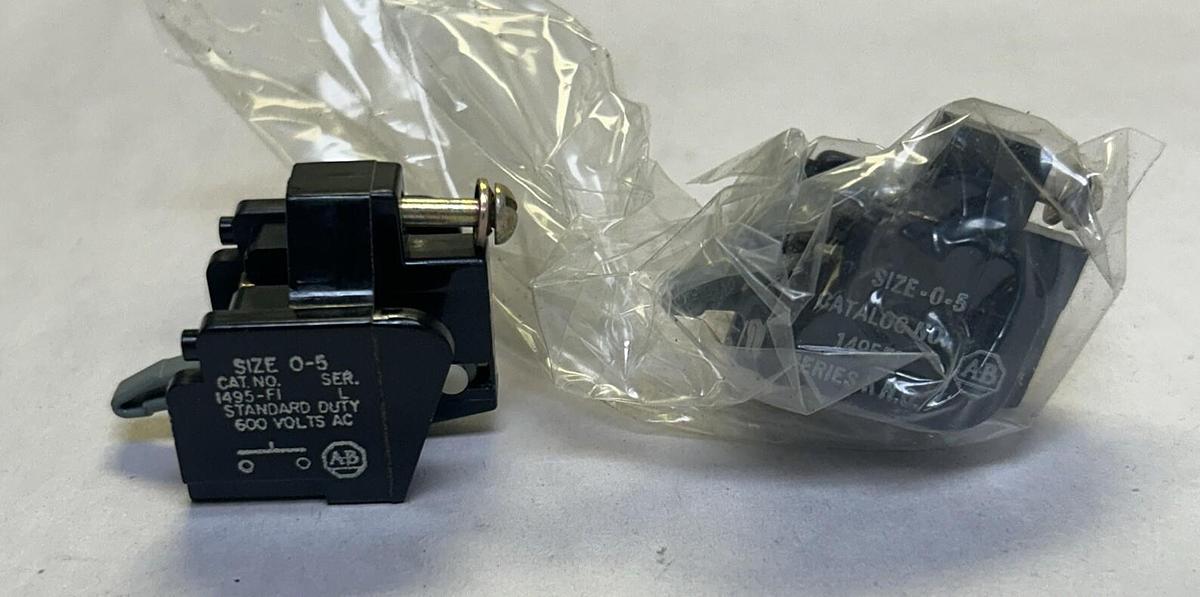 ALLEN BRADLEY,1495-F1,AUXILIARY CONTACT LOT OF 2 NOS