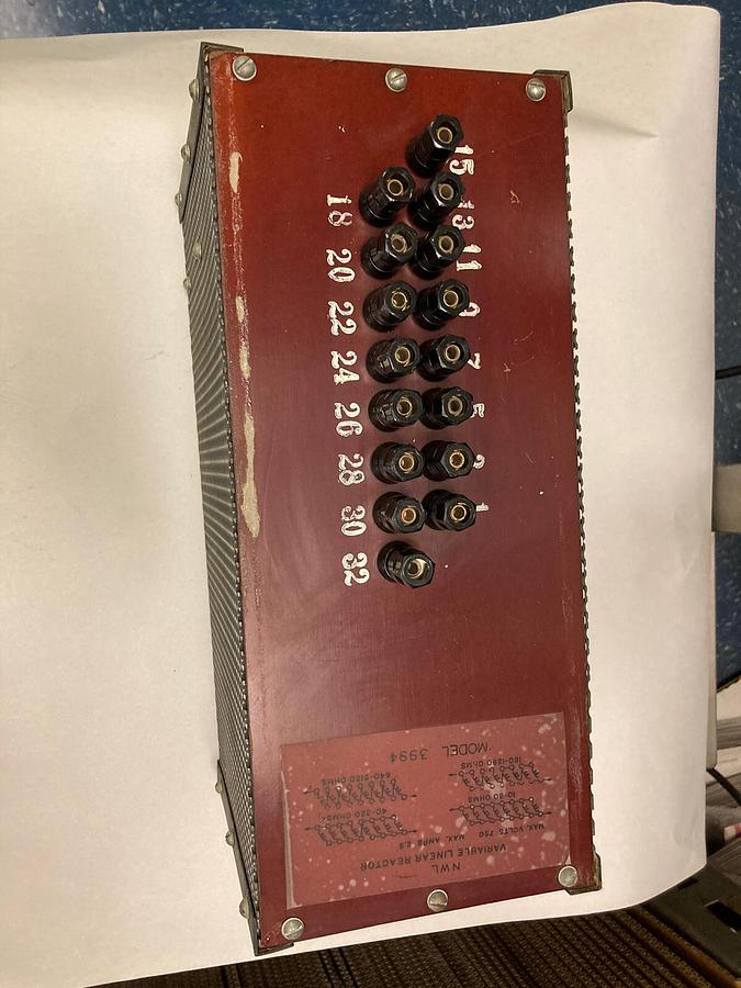 Used Walker Power Inc.,3994,Variable Linear Reactor 2.5A 750V