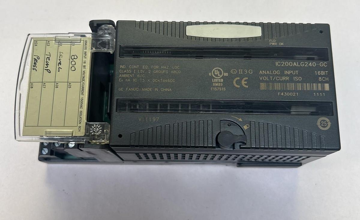 Used GE FANUC,IC200ALG240-GC,ANALOG INPUT MODULE