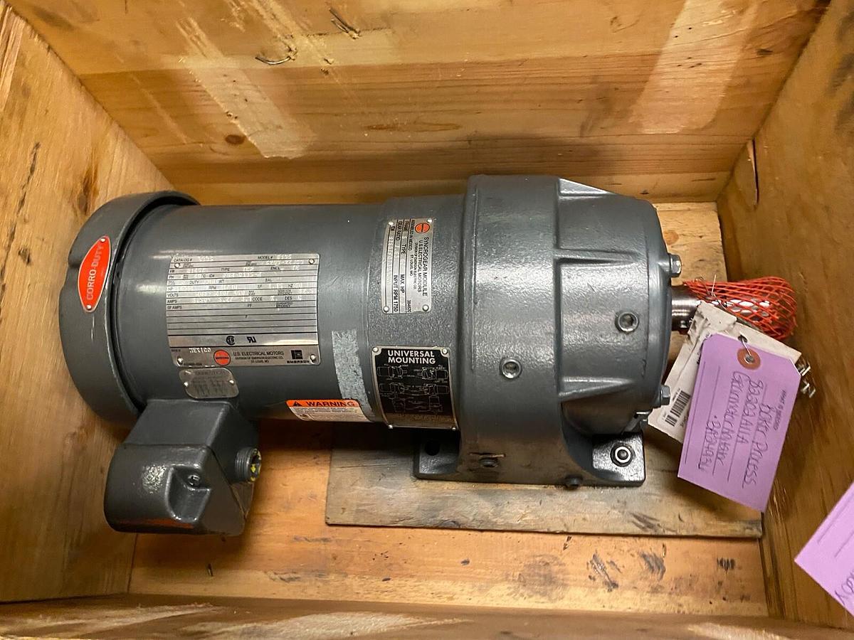US MOTORS,G135,FRAME 5 GDP SYNCHROGEAR GEARMOTOR RATIO 7.63 2HP