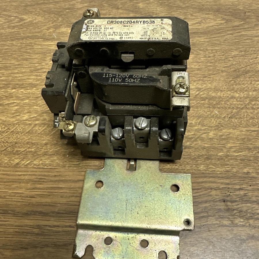 Used GE,CR308C204RYB538,Size 1 Motor Starter